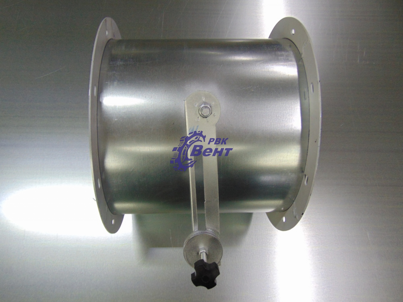 Клапан обратный круглый для систем вентиляции из оцинкованной стали